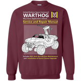 Sweatshirts Maroon / Small WARTHOG SERVICE AND REPAIR MANUAL Crewneck Sweatshirt