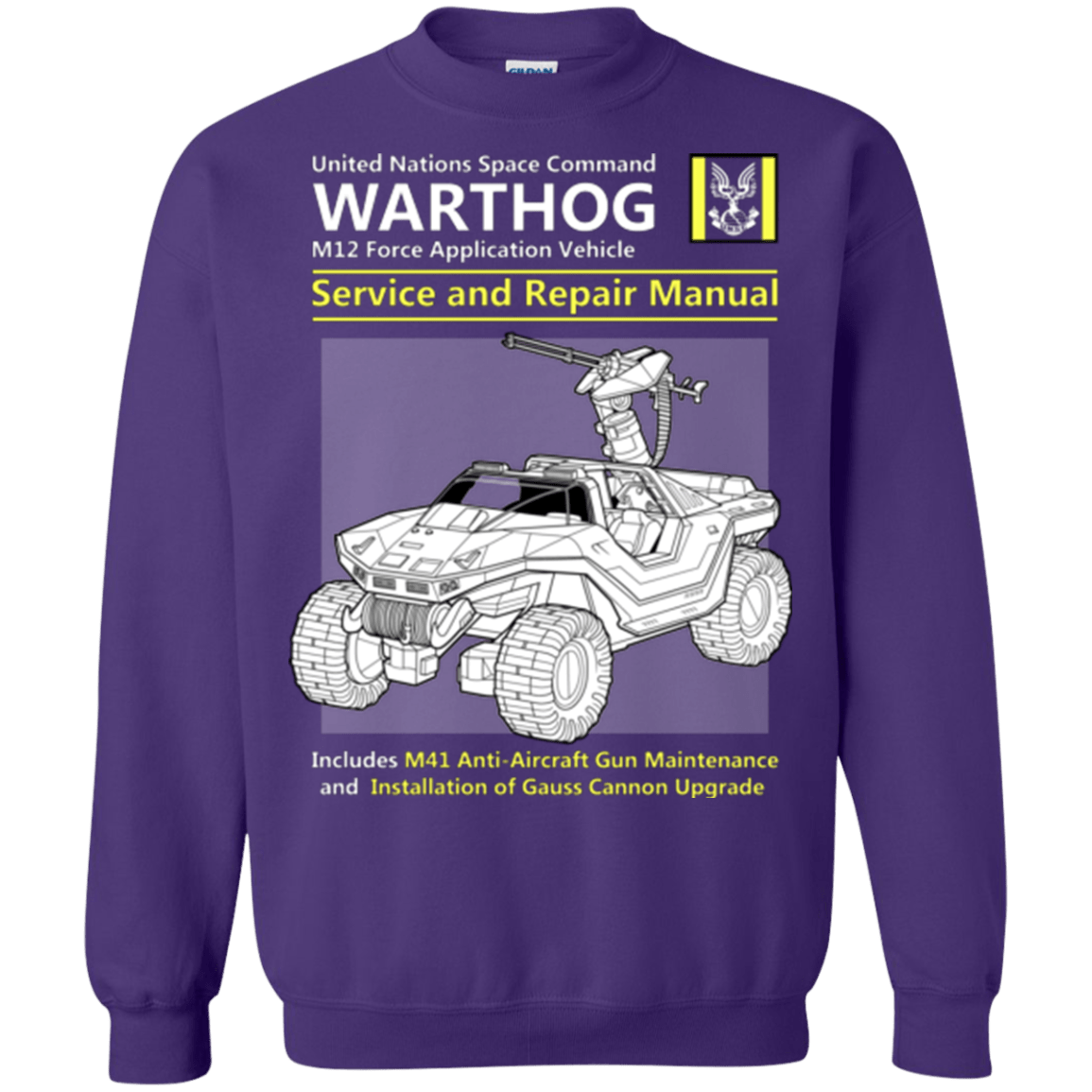 Sweatshirts Purple / Small WARTHOG SERVICE AND REPAIR MANUAL Crewneck Sweatshirt