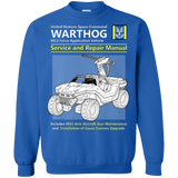 Sweatshirts Royal / Small WARTHOG SERVICE AND REPAIR MANUAL Crewneck Sweatshirt