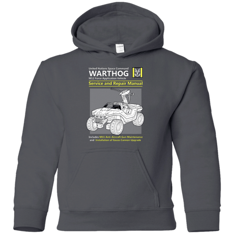 Sweatshirts Charcoal / YS WARTHOG SERVICE AND REPAIR MANUAL Youth Hoodie