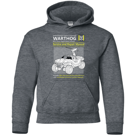 Sweatshirts Dark Heather / YS WARTHOG SERVICE AND REPAIR MANUAL Youth Hoodie
