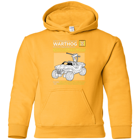 Sweatshirts Gold / YS WARTHOG SERVICE AND REPAIR MANUAL Youth Hoodie
