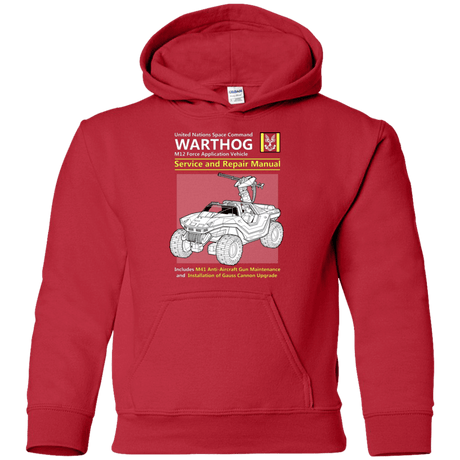 Sweatshirts Red / YS WARTHOG SERVICE AND REPAIR MANUAL Youth Hoodie