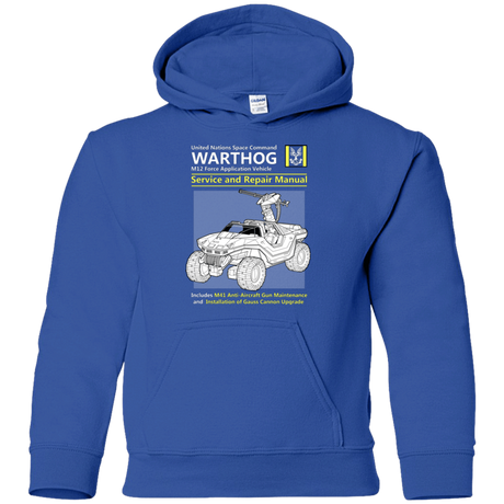 Sweatshirts Royal / YS WARTHOG SERVICE AND REPAIR MANUAL Youth Hoodie