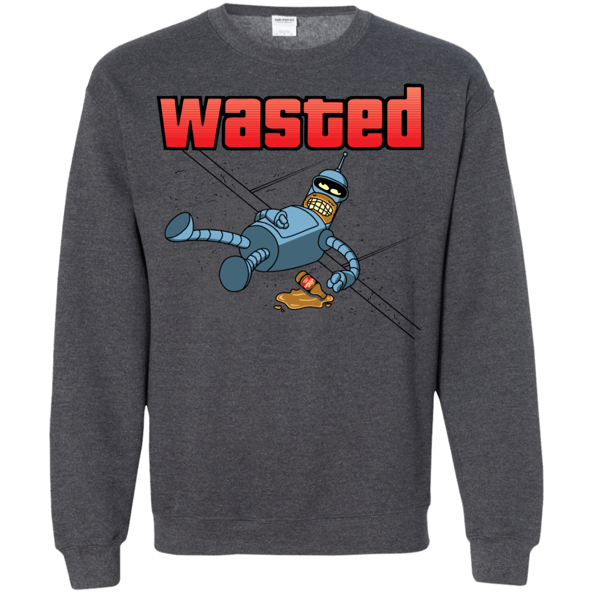 Sweatshirts Dark Heather / S Wasted Crewneck Sweatshirt