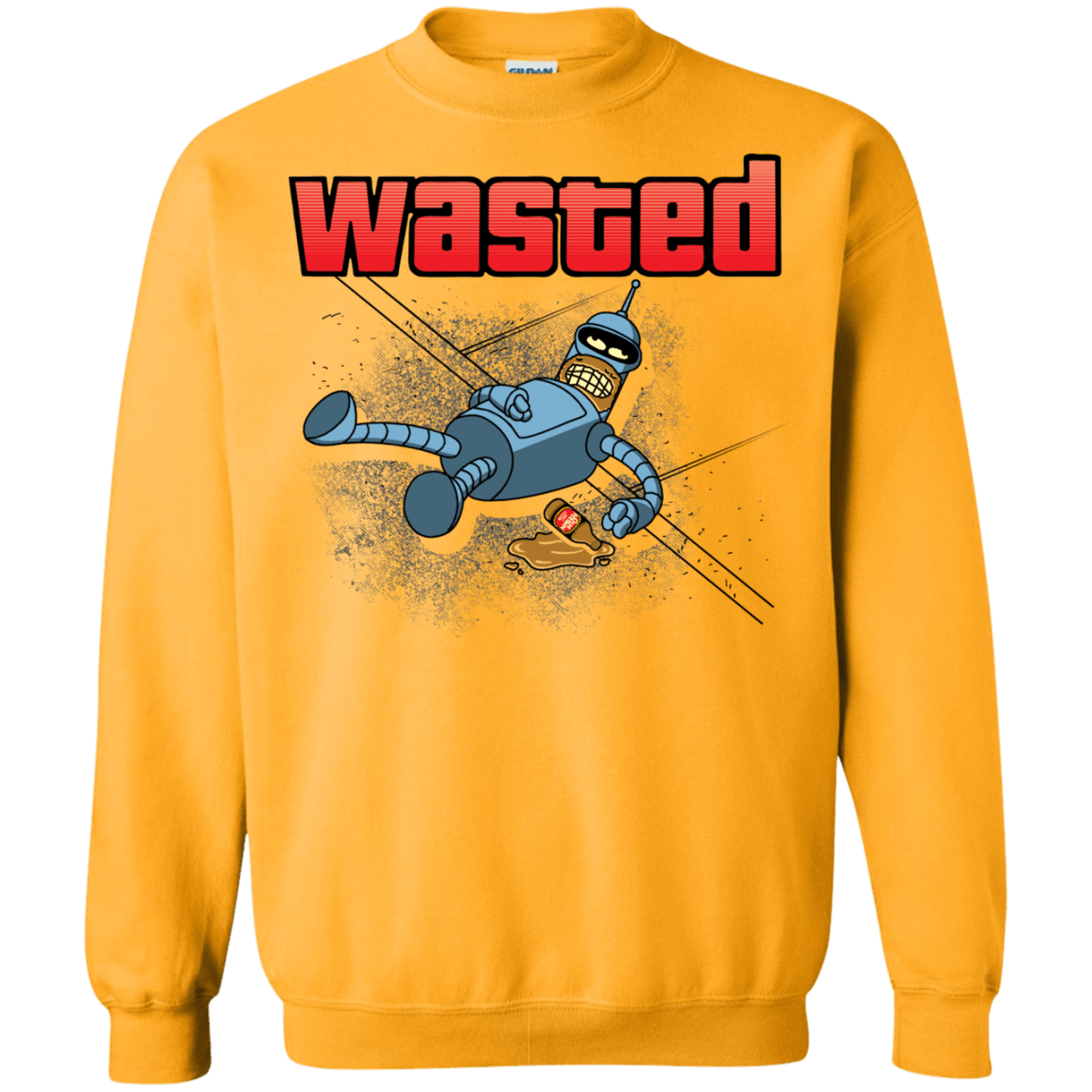 Sweatshirts Gold / S Wasted Crewneck Sweatshirt