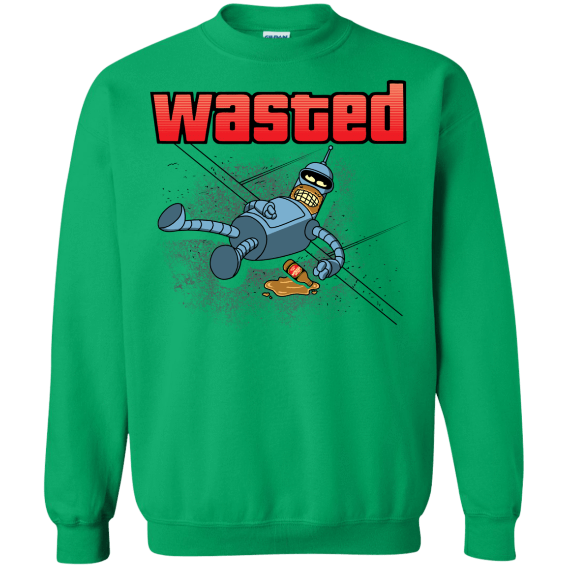 Sweatshirts Irish Green / S Wasted Crewneck Sweatshirt