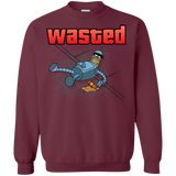 Sweatshirts Maroon / S Wasted Crewneck Sweatshirt