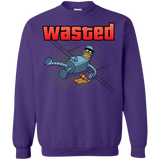 Sweatshirts Purple / S Wasted Crewneck Sweatshirt