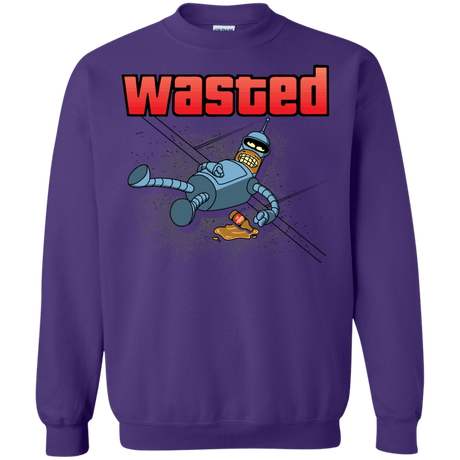 Sweatshirts Purple / S Wasted Crewneck Sweatshirt