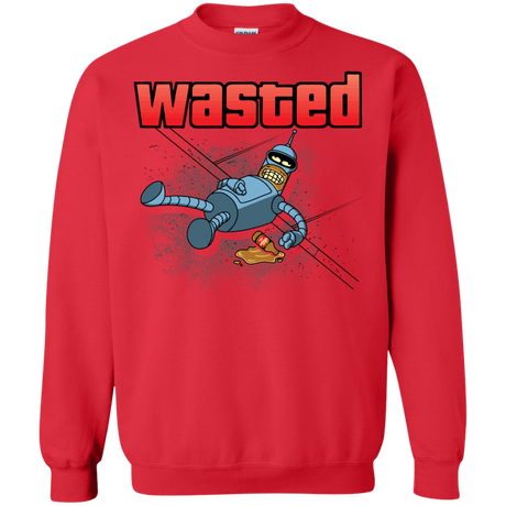 Sweatshirts Red / S Wasted Crewneck Sweatshirt