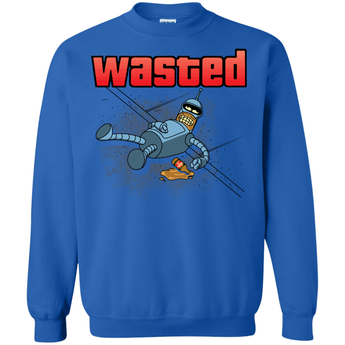 Sweatshirts Royal / S Wasted Crewneck Sweatshirt