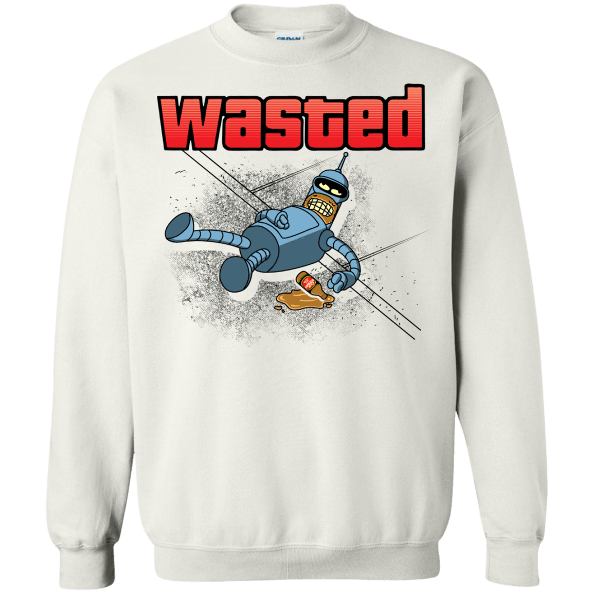 Sweatshirts White / S Wasted Crewneck Sweatshirt