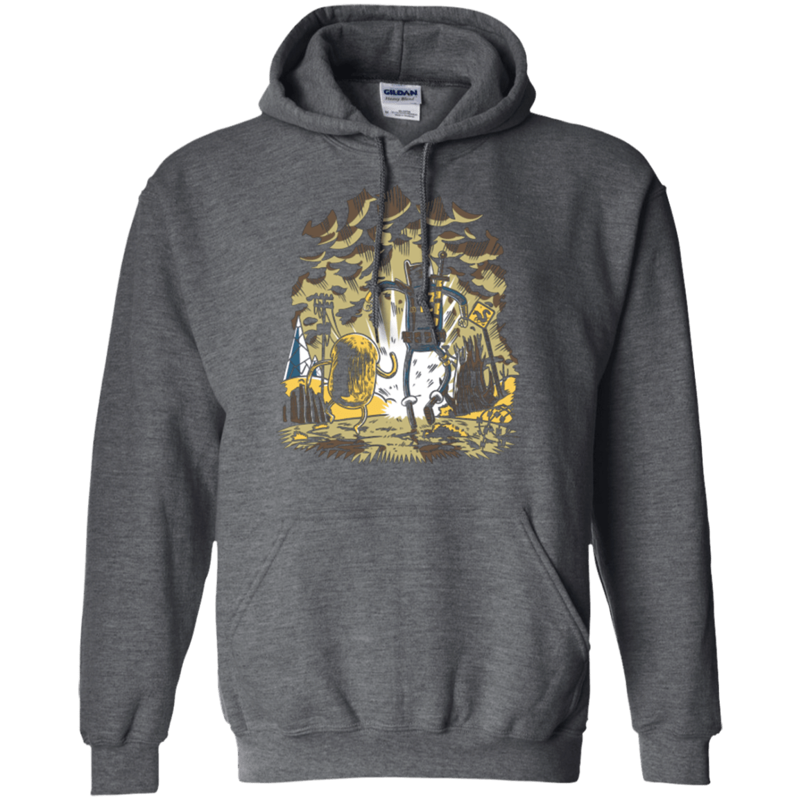 Sweatshirts Dark Heather / Small wasteland time Pullover Hoodie