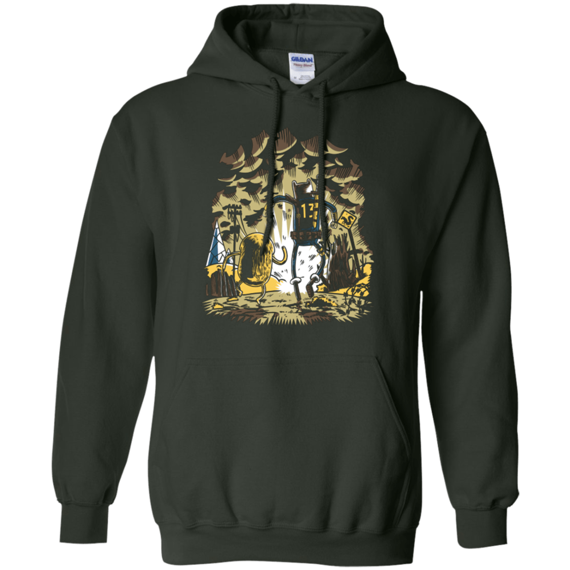 Sweatshirts Forest Green / Small wasteland time Pullover Hoodie