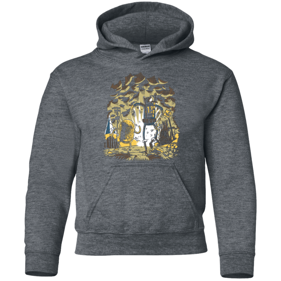 Sweatshirts Dark Heather / YS wasteland time Youth Hoodie