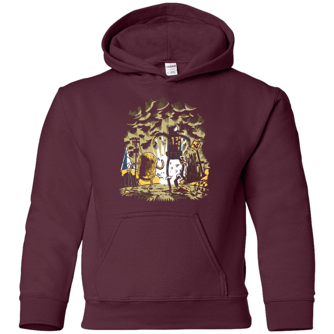 Sweatshirts Maroon / YS wasteland time Youth Hoodie