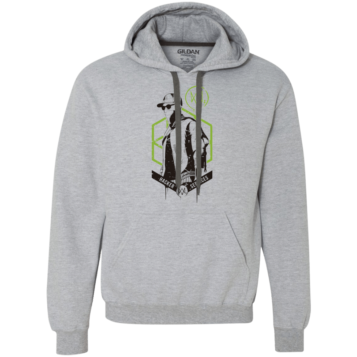 Sweatshirts Sport Grey / Small Watch Dogs 2 Hacker Services Premium Fleece Hoodie