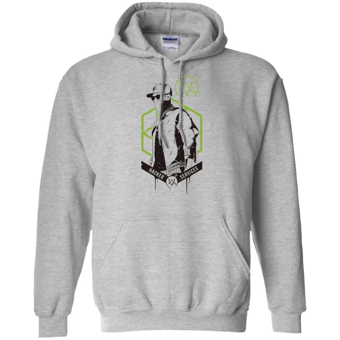 Sweatshirts Sport Grey / Small Watch Dogs 2 Hacker Services Pullover Hoodie