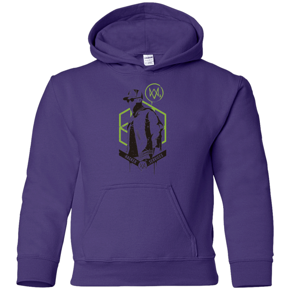 Watch Dogs 2 Hacker Services Youth Hoodie Pop Up Tee