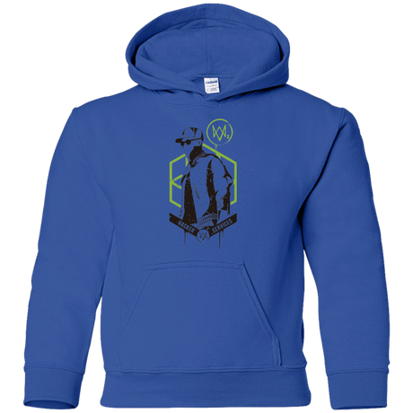 Sweatshirts Royal / YS Watch Dogs 2 Hacker Services Youth Hoodie