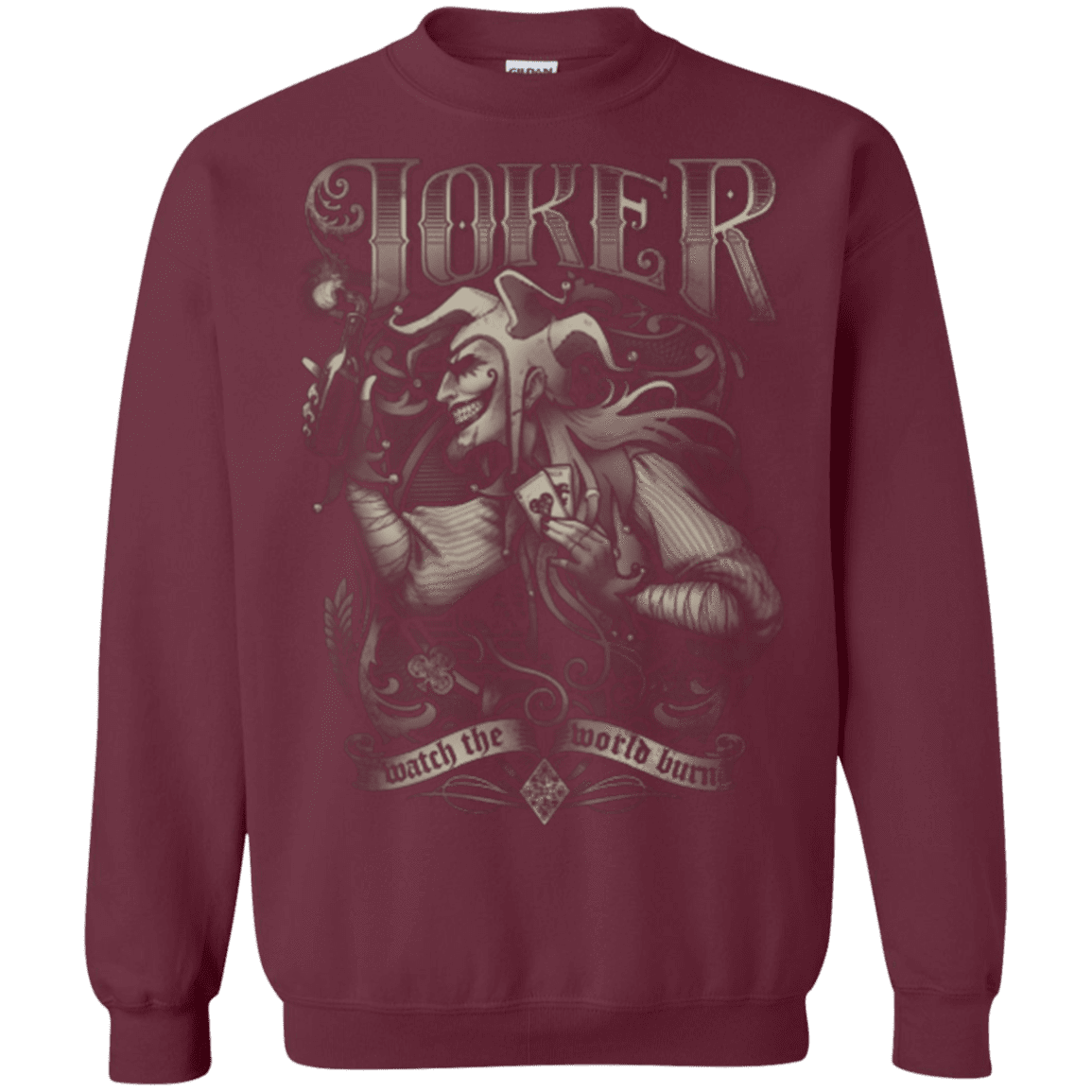 Sweatshirts Maroon / Small Watch the world burn Crewneck Sweatshirt