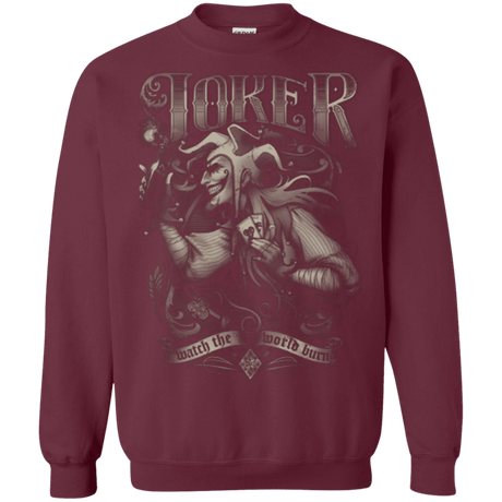 Sweatshirts Maroon / Small Watch the world burn Crewneck Sweatshirt
