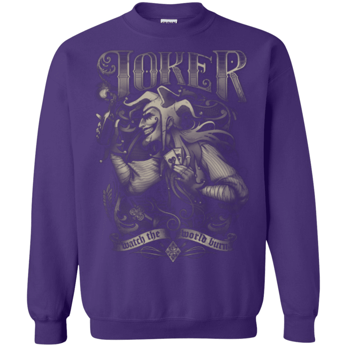 Sweatshirts Purple / Small Watch the world burn Crewneck Sweatshirt