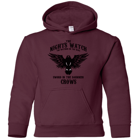 Sweatshirts Maroon / YS Watcher on the Wall Youth Hoodie