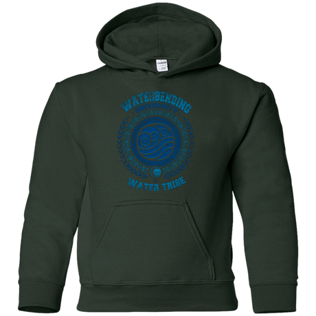 Sweatshirts Forest Green / YS Waterbending University Youth Hoodie
