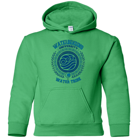 Sweatshirts Irish Green / YS Waterbending University Youth Hoodie