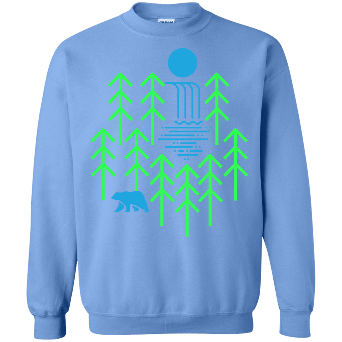 Sweatshirts Carolina Blue / S Waterfall Lake Crewneck Sweatshirt