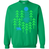 Sweatshirts Irish Green / S Waterfall Lake Crewneck Sweatshirt