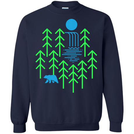 Sweatshirts Navy / S Waterfall Lake Crewneck Sweatshirt