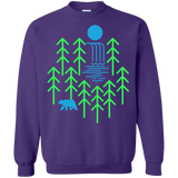 Sweatshirts Purple / S Waterfall Lake Crewneck Sweatshirt