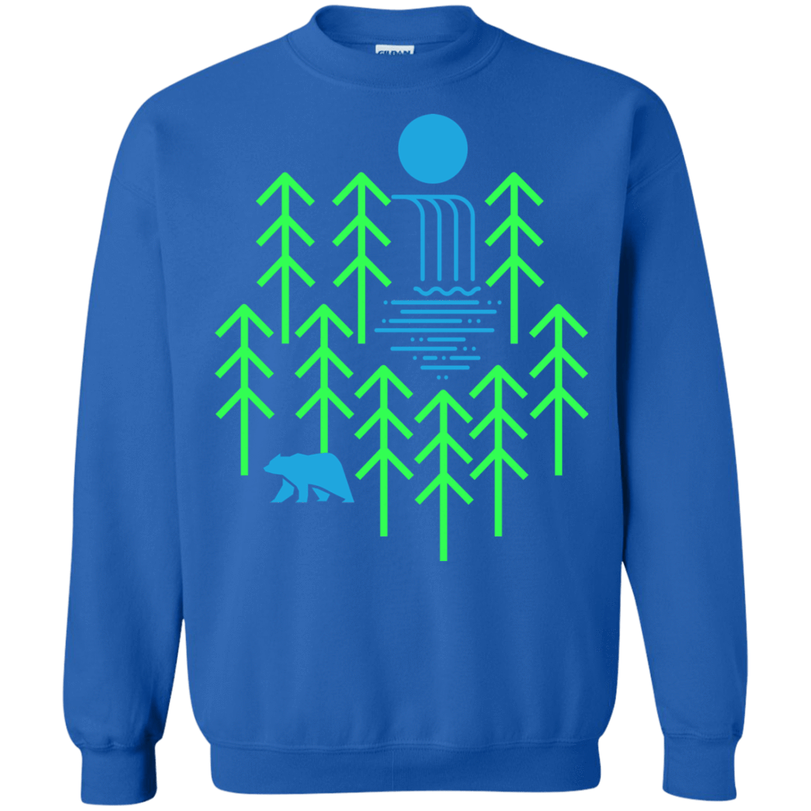 Sweatshirts Royal / S Waterfall Lake Crewneck Sweatshirt