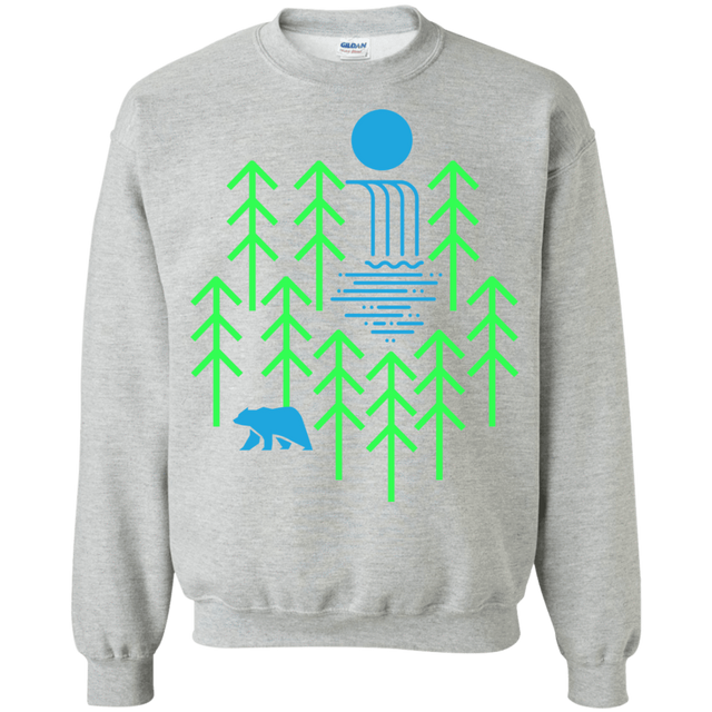 Sweatshirts Sport Grey / S Waterfall Lake Crewneck Sweatshirt