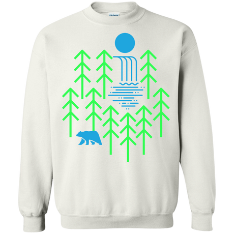 Sweatshirts White / S Waterfall Lake Crewneck Sweatshirt