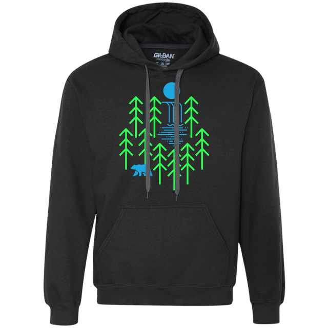 Sweatshirts Black / S Waterfall Lake Premium Fleece Hoodie