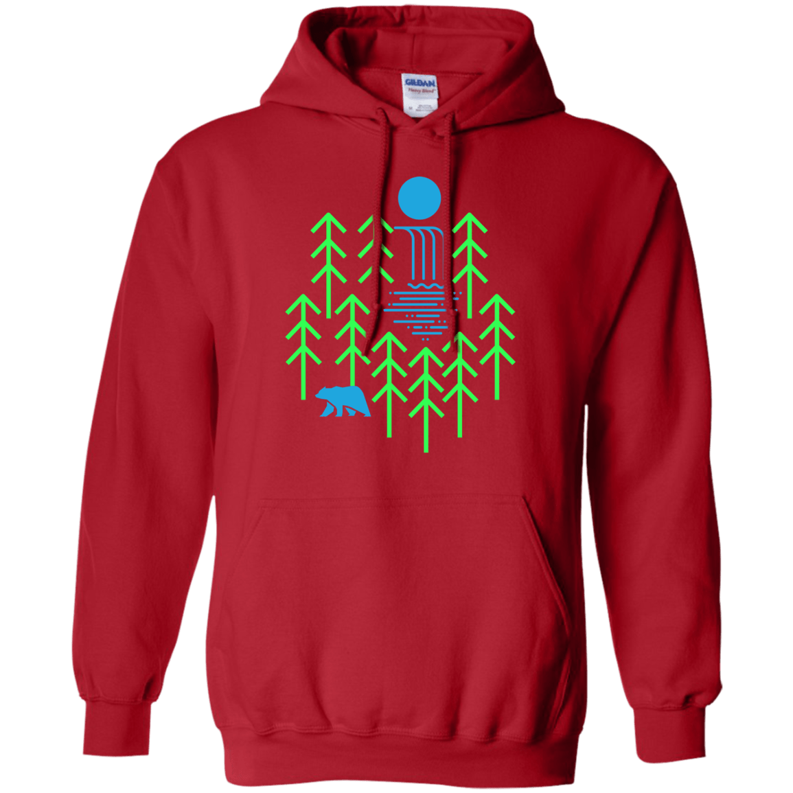 Sweatshirts Red / S Waterfall Lake Pullover Hoodie