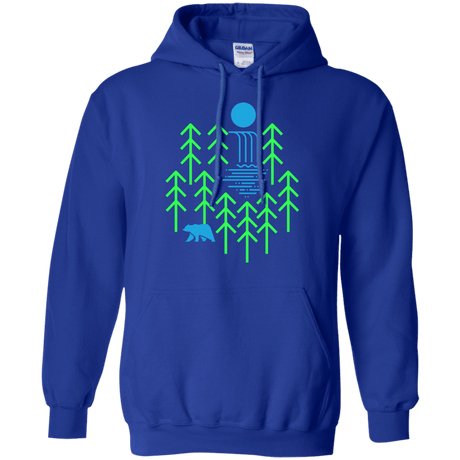 Sweatshirts Royal / S Waterfall Lake Pullover Hoodie