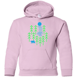 Sweatshirts Light Pink / YS Waterfall Lake Youth Hoodie