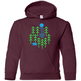 Sweatshirts Maroon / YS Waterfall Lake Youth Hoodie