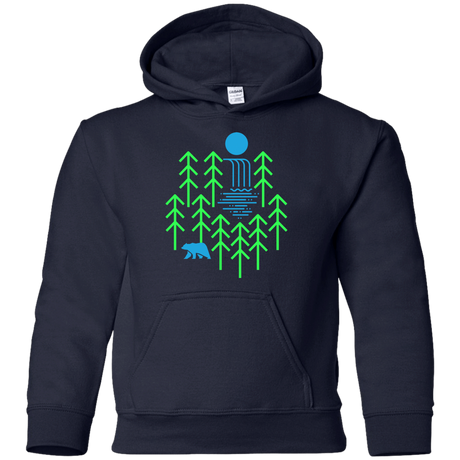 Sweatshirts Navy / YS Waterfall Lake Youth Hoodie