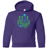 Sweatshirts Purple / YS Waterfall Lake Youth Hoodie