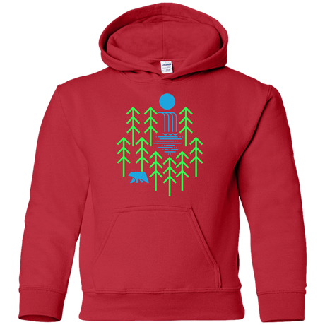 Sweatshirts Red / YS Waterfall Lake Youth Hoodie
