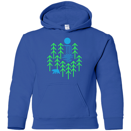 Sweatshirts Royal / YS Waterfall Lake Youth Hoodie