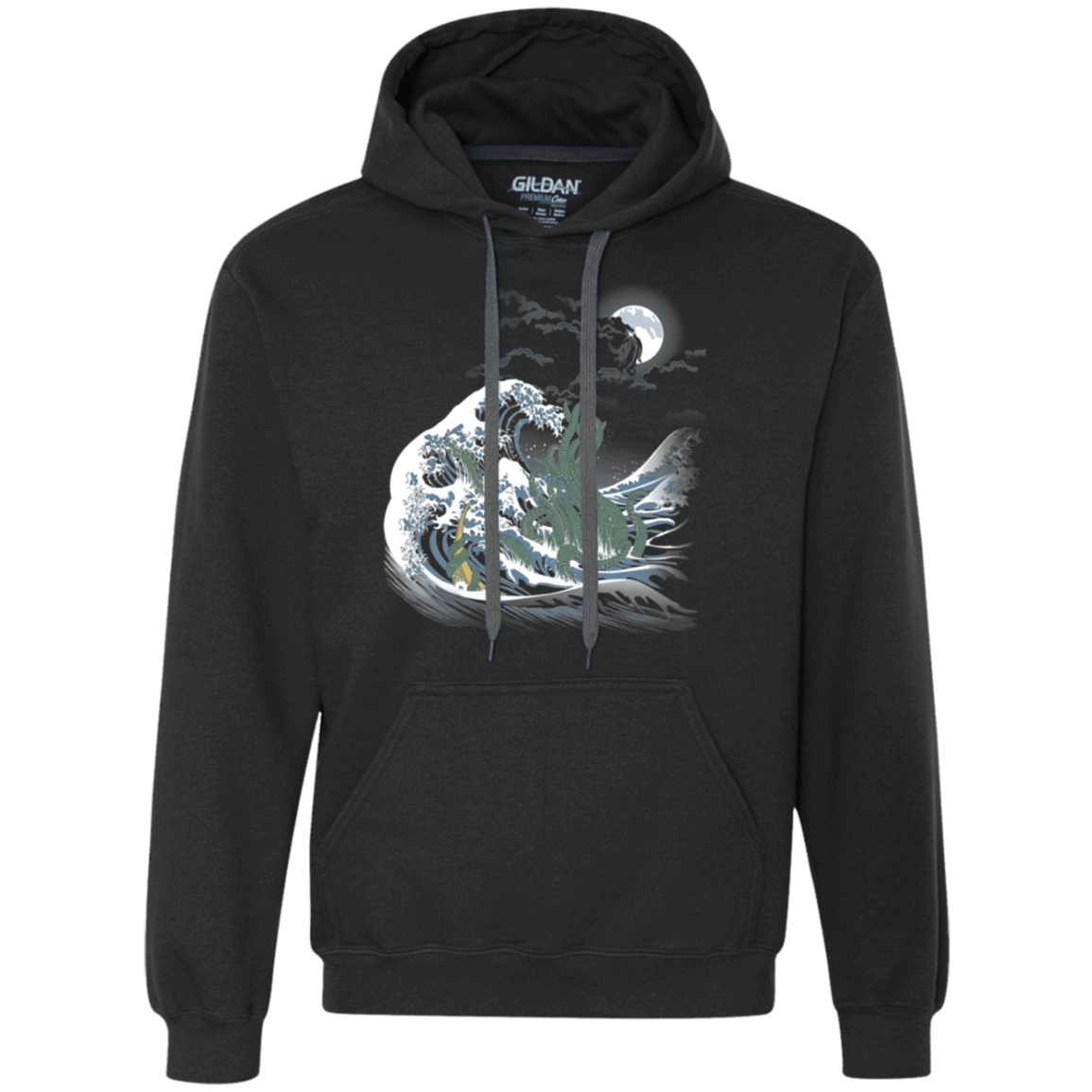 Sweatshirts Black / Small Wave Of R'lyeh Premium Fleece Hoodie