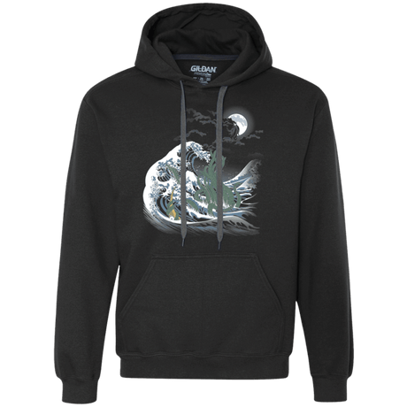 Sweatshirts Black / Small Wave Of R'lyeh Premium Fleece Hoodie