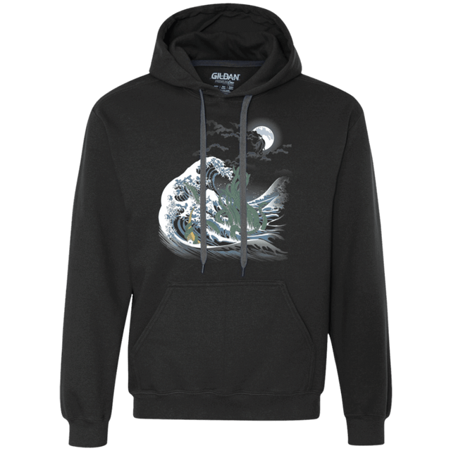 Sweatshirts Black / Small Wave Of R'lyeh Premium Fleece Hoodie